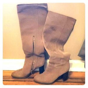 Ninewest knee high brown/tan boots size 7.5